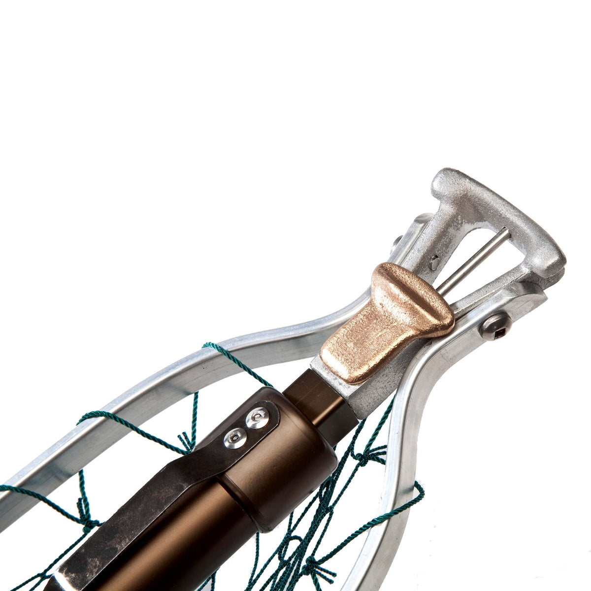 flyfishing McLean Bronze Series Ejector net / Folding head telescopic handle  net. 