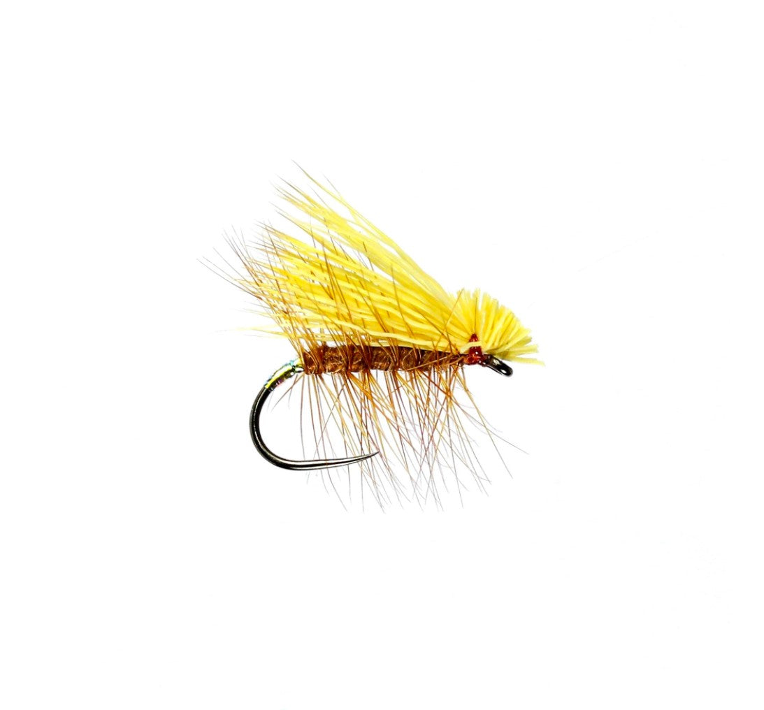 Elk Hair Caddis (Tan) Barbless Peaks Fly Fishing