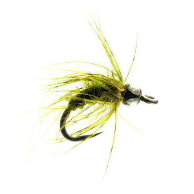 Olive Pupa Tungsten Barbless