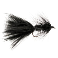 Woolly Bugger Streamer Black Barbless Size 12