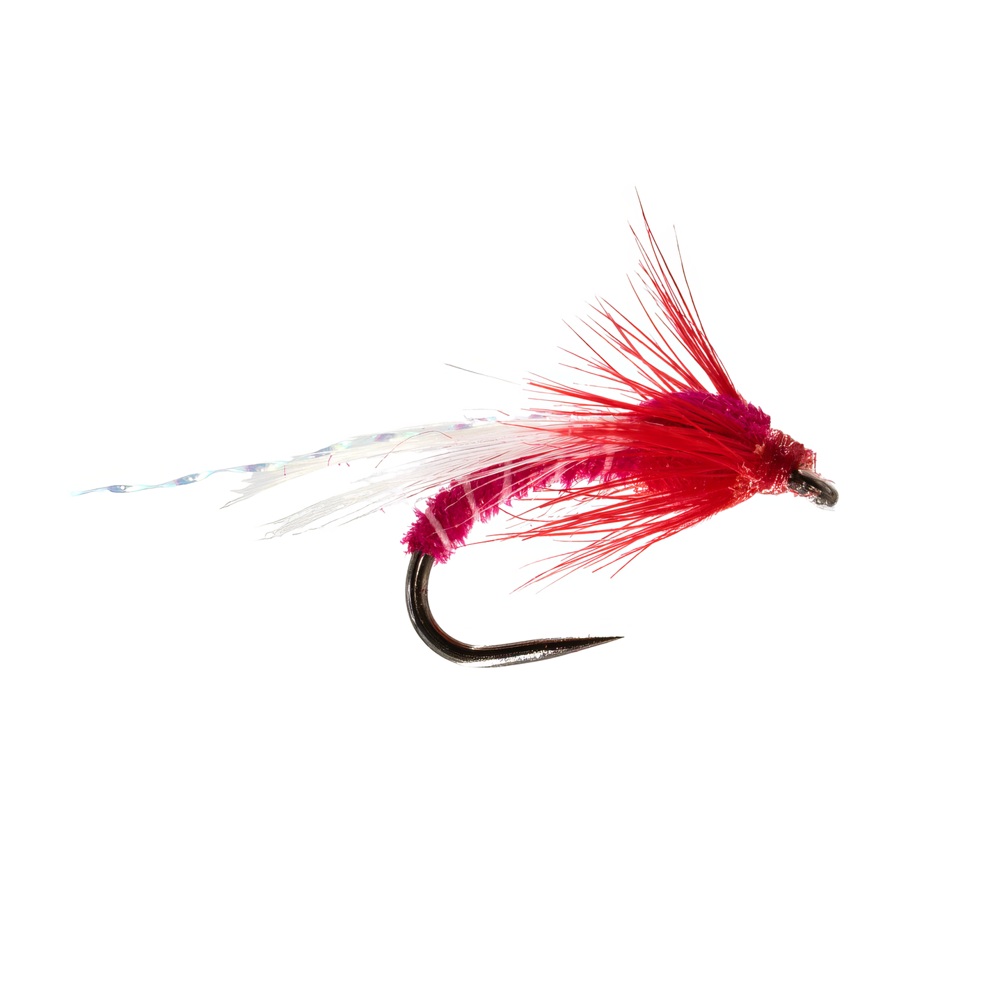 Adult Blood Red Buzzer Barbless – Peaks Fly Fishing