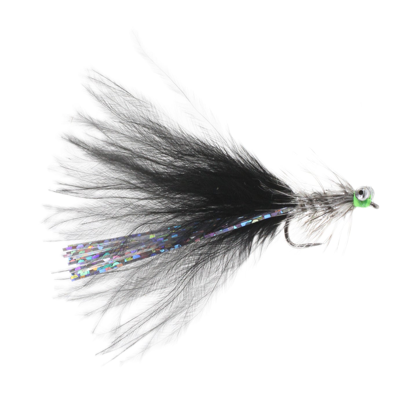 Barbless Black Humungous Lure (Size 10)