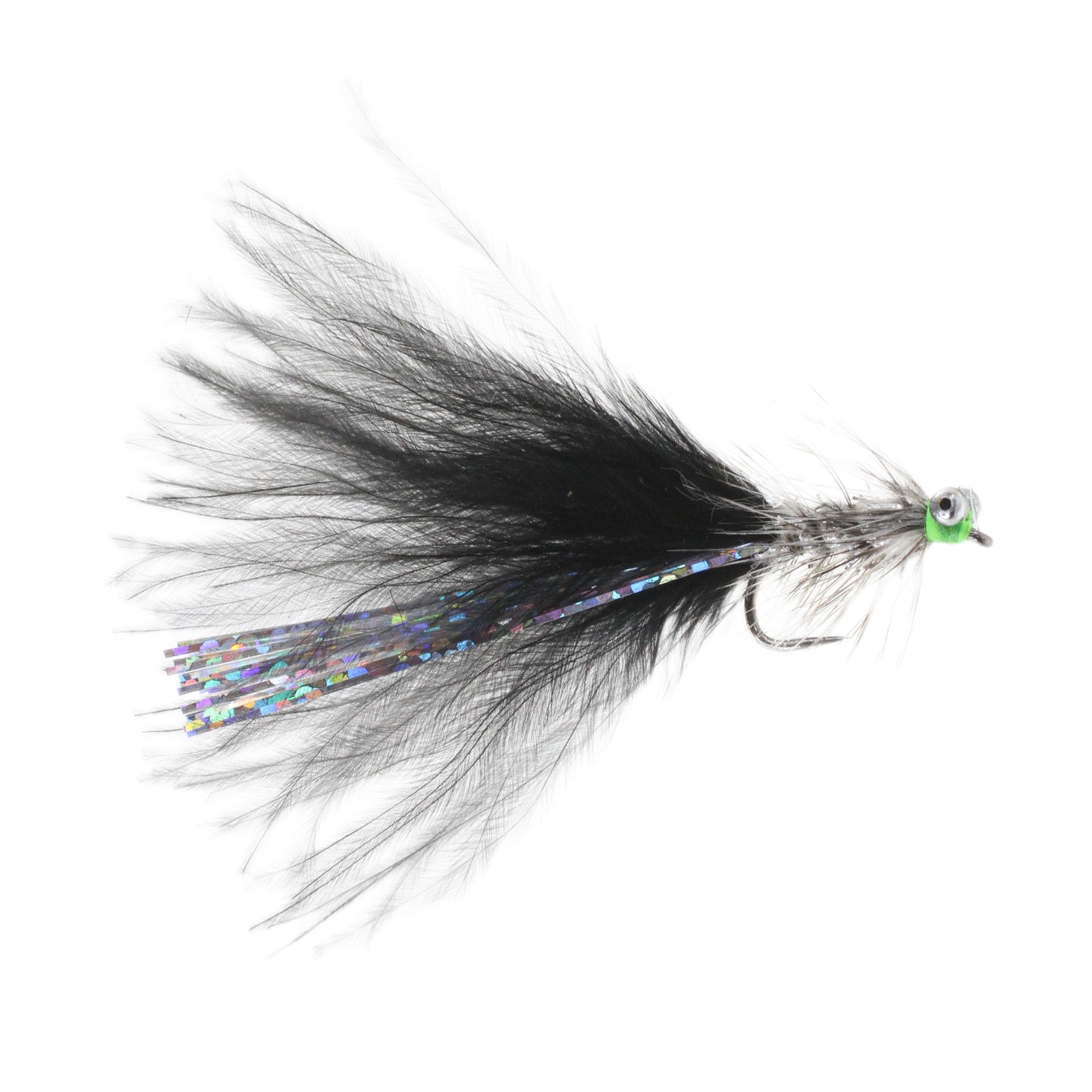 Barbless Black Humungous Lure (Size 10) – Peaks Fly Fishing
