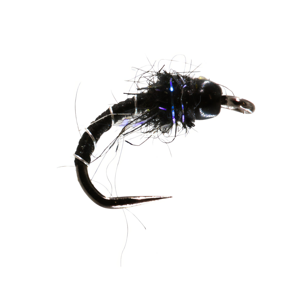 Tungsten Micro Zerbra Midge Barbless Size 20 – Peaks Fly Fishing