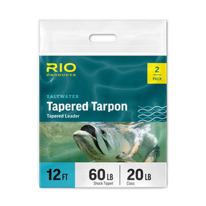 Tapered Tarpon 12Ft Fluorocarbon Shock- 2 Pack