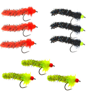 Bling Mops Quick Buy - 3 Of Each Colour (9 Flies)
