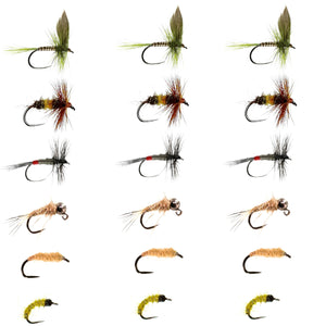 September Barbless River Fly Selection