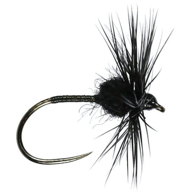 Black Spider Dry Size 18 Barbless