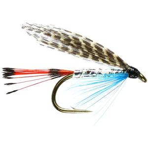 Teal Blue And Silver Winged Wet Fly