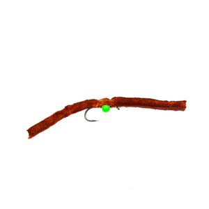 Chamois Worm Quick Buy - 3 Of Each Colour (9 Flies)