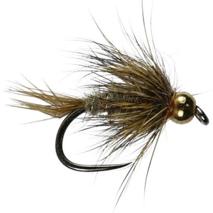 Beaded Gold Ribbed Hares Ear - Barbless