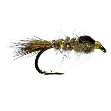 3 Pack Double Bead Black Biot Legs Gold Ribbed Hare's Ear Nymph Fly Fi –  Wasatch Tenkara Rods