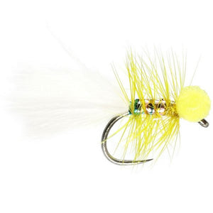 Yellow Dancer Booby Barbless (Size 12)