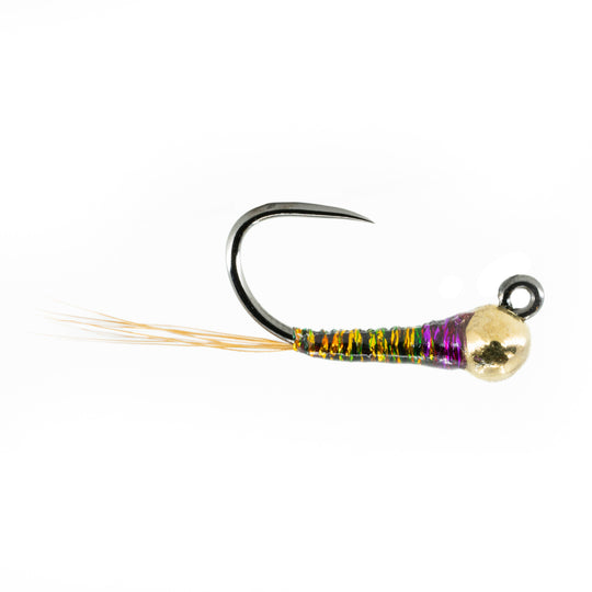 Tungsten Perdigon Jig - Olive Glint Size 14