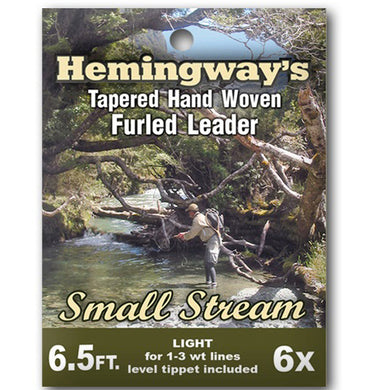 Hemingways Small Stream 6x Furled Leader