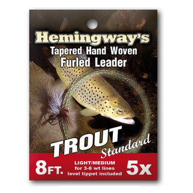 Hemingways Trout Standard 5x Furled Leader
