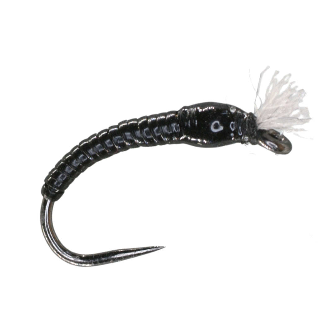Volcano Bug Black Barbless – Peaks Fly Fishing