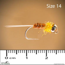 Amber Pheasant Tail Tungsten Nymph Barbless