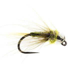 Grayling Jig Olive Cdc Tungsten Barbless