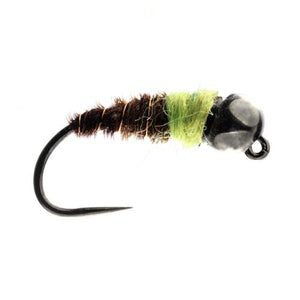 Green Bomb Tungsten Bead Nymph Barbless