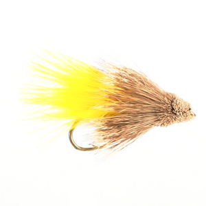 Muddler Yellow Marabou Size 8)
