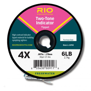 RIO 2-TONE INDICATOR TIPPET Pink/Chartreuse