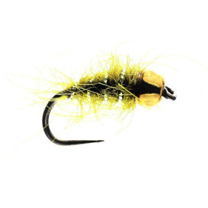 Olive Hares Ear Tungsten Nymph Barbless (Size 14)
